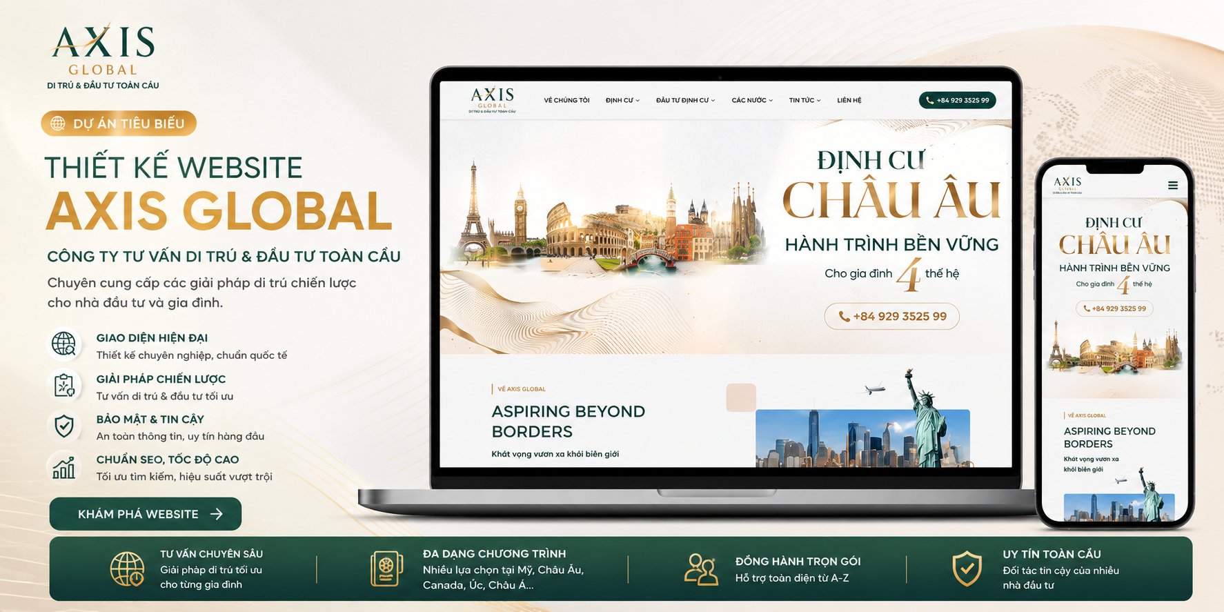 Thiết Kế Website Axis Global