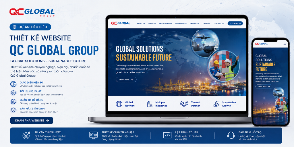 Thiết Kế Website QC Global Group
