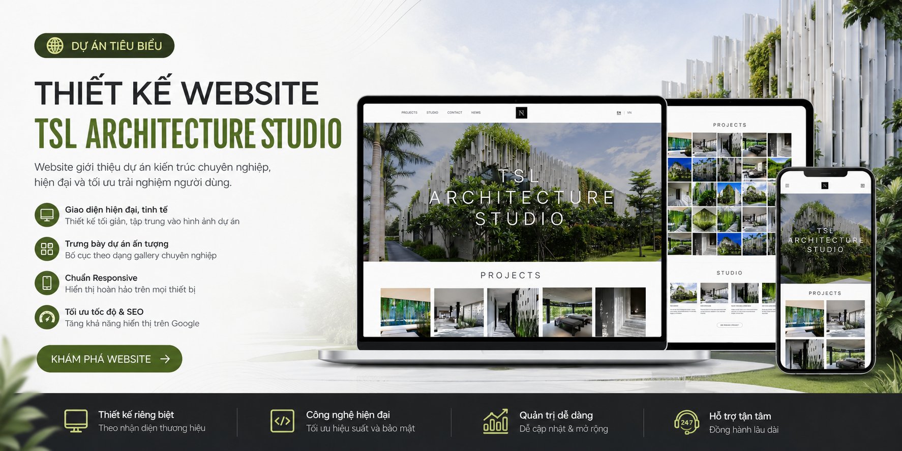Thiết Kế Website TSL Architecture Studio